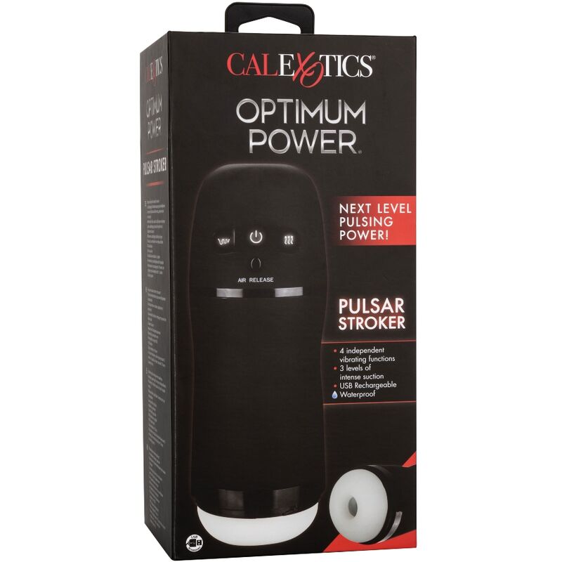 CALEXOTICS - MASTURBADOR OPTIMUM POWER COM VIBRAÇÃO E ONDAS ESTIMULANTES