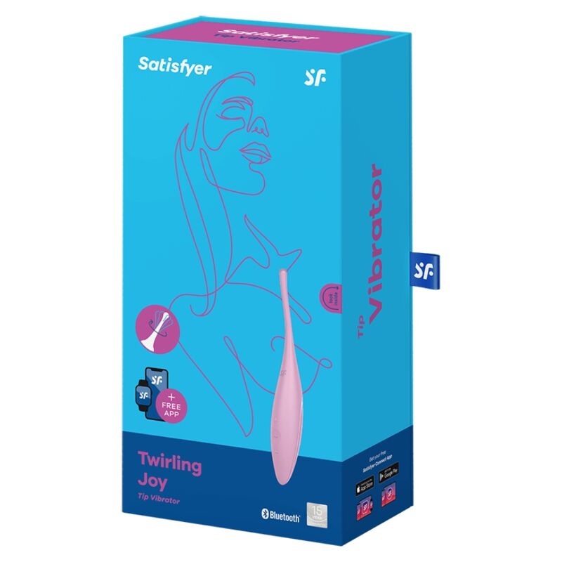 SATISFYER - VIBRADOR TWIRLING JOY CLIT TIP Rosa