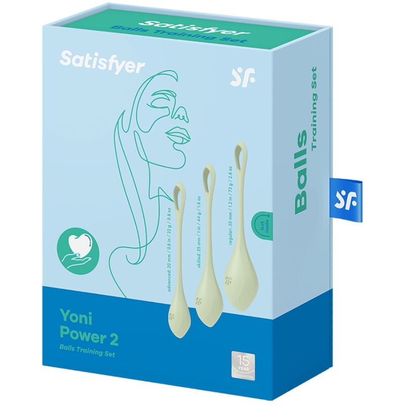 SATISFYER - CONJUNTO DE TREINO YONI POWER 2 Verde