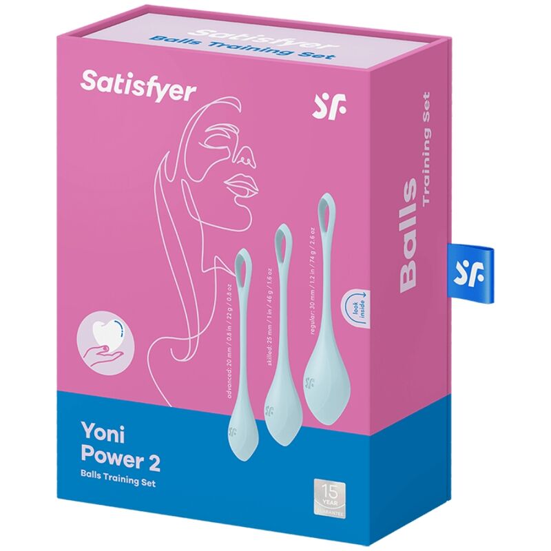SATISFYER - CONJUNTO DE TREINO YONI POWER 2 Azul