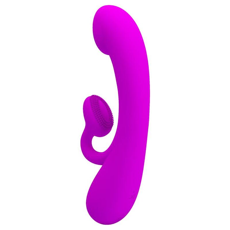 PRETTY LOVE - VIBRADOR SINCERO E ONDAS ESTIMULANTES DO CLITÓRIS SILICONE ROXO