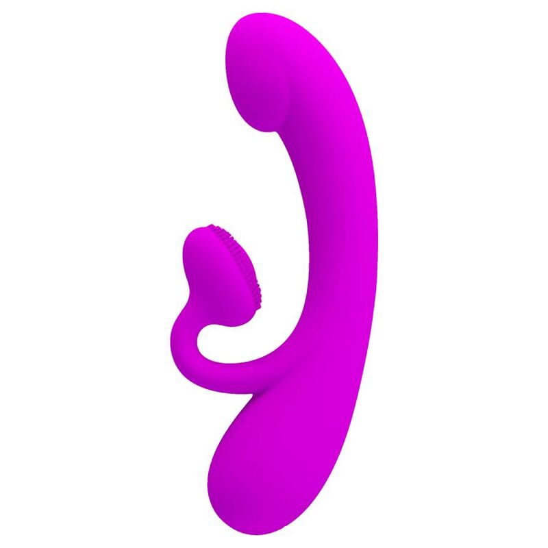 PRETTY LOVE - VIBRADOR SINCERO E ONDAS ESTIMULANTES DO CLITÓRIS SILICONE ROXO