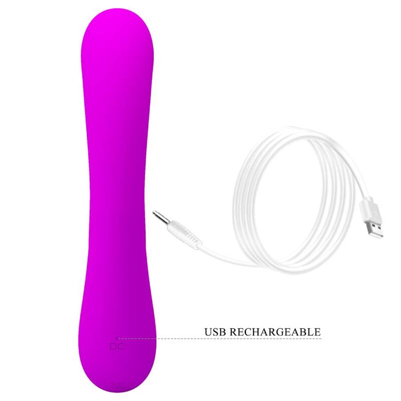 PRETTY LOVE - VIBRADOR SINCERO E ONDAS ESTIMULANTES DO CLITÓRIS SILICONE ROXO