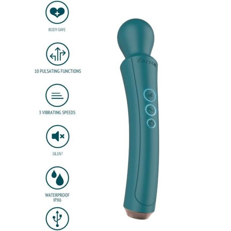 Vibrador Varinha - Curved Wand - Verde