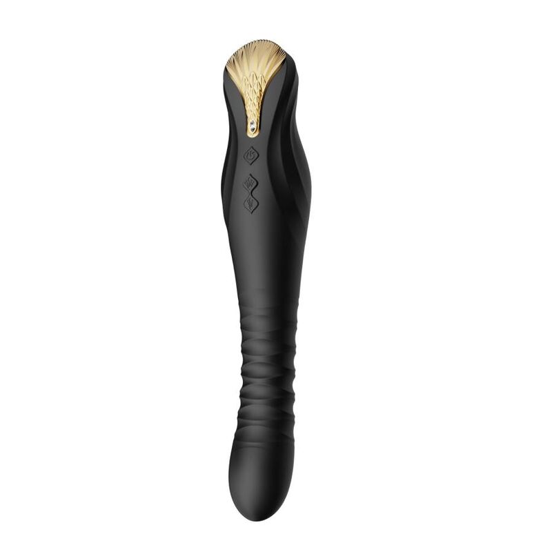 Vibrador Clássico - Cristal Swarovski - King - Preto