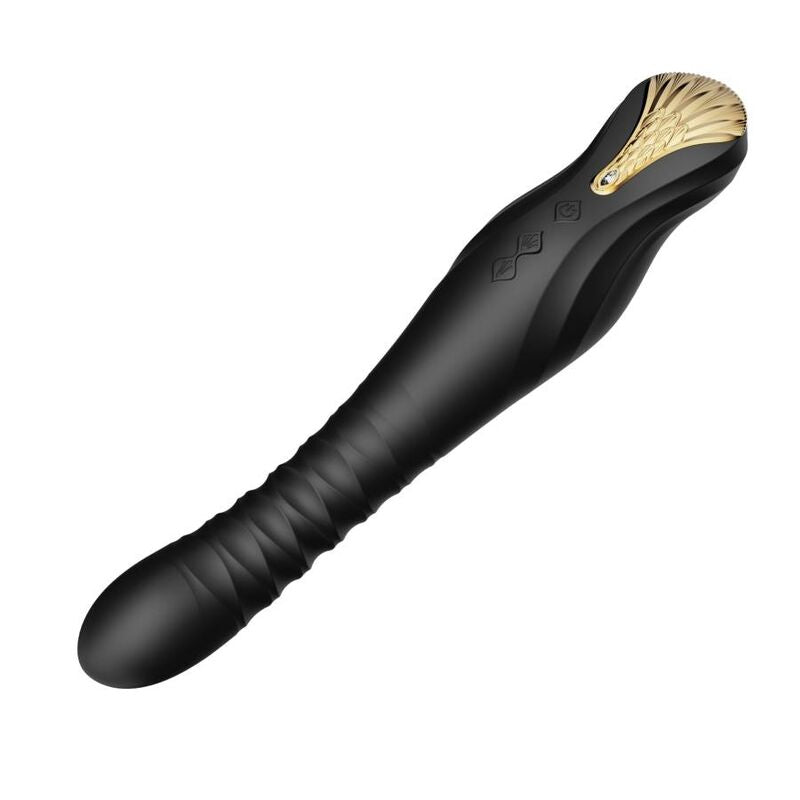 Vibrador Clássico - Cristal Swarovski - King - Preto
