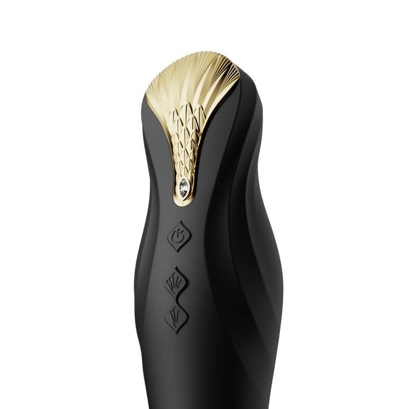 Vibrador Clássico - Cristal Swarovski - King - Preto
