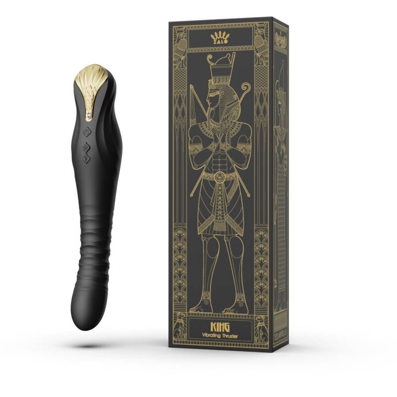 Vibrador Clássico - Cristal Swarovski - King - Preto