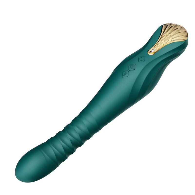 Vibrador Clássico - Cristal Swarovski - King - Verde