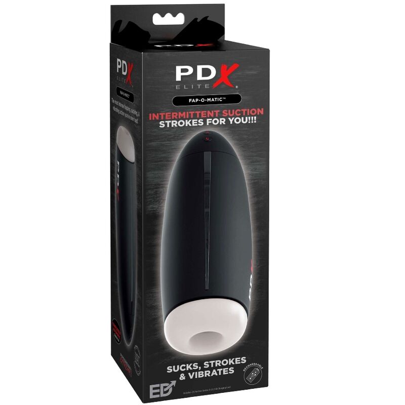 PDX ELITE - MASTURBADOR FAP-O-MATIC STROKER ONDAS ESTIMULANTES E VIBRADOR