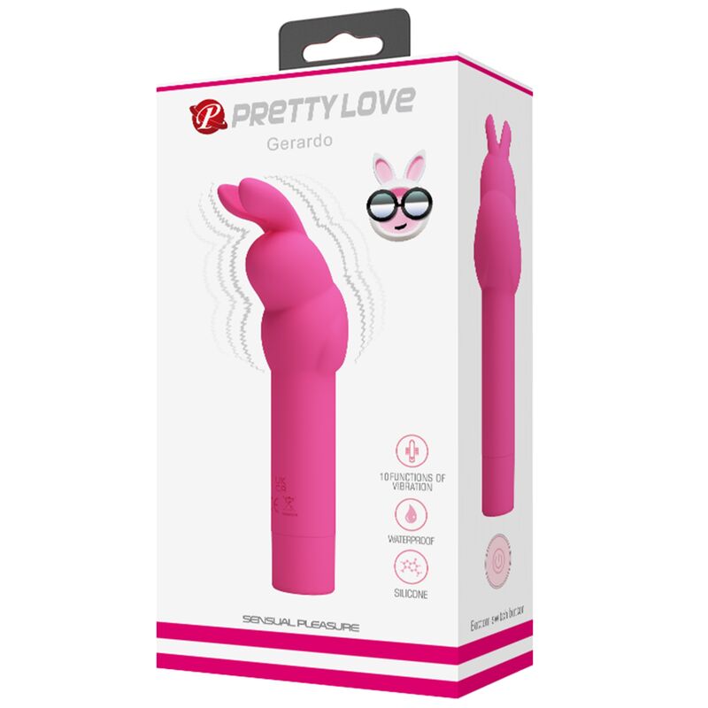PRETTY LOVE - VIBRADOR DE SILICONE GERARDO FUSCHIA RABBIT