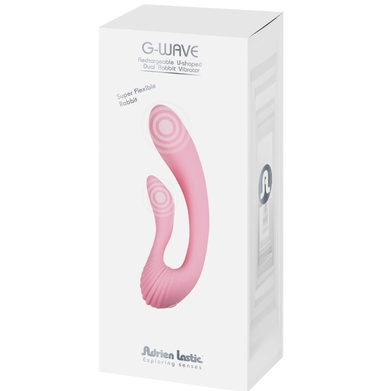 ADRIEN LASTIC - VIBRADOR DUPLO COELHO G-WAVE Rosa