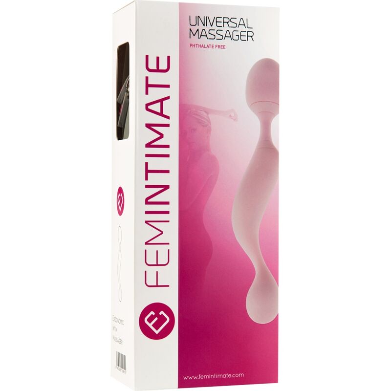FEMINTIMATE - MASSAGADOR UNIVERSAL VIBRADOR DE SILICONE Rosa