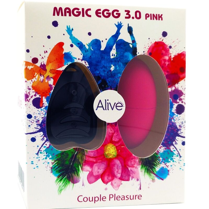 ALIVE - MAGIC EGG 3.0 OVO VIBRATÓRIO CONTROLE REMOTO Rosa