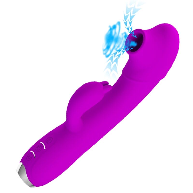 PRETTY LOVE - VIBRADOR REGINA - ONDAS ESTIMULANTES RECARREGÁVEIS ROXO