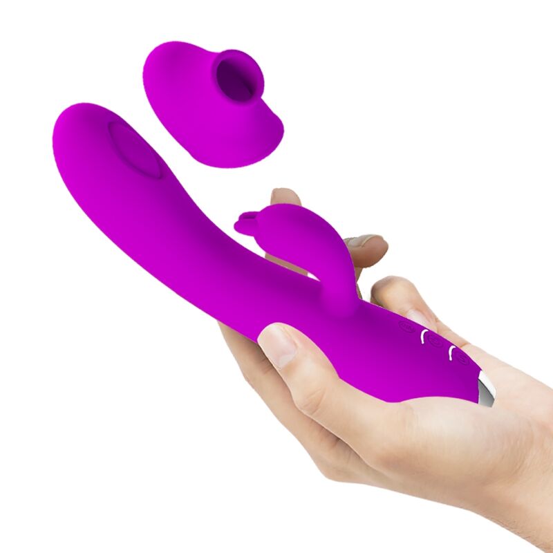 PRETTY LOVE - VIBRADOR REGINA - ONDAS ESTIMULANTES RECARREGÁVEIS ROXO