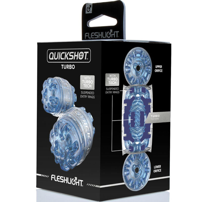 FLESHLIGHT - MASTURBADOR QUICKSHOT TURBO Azul GELO