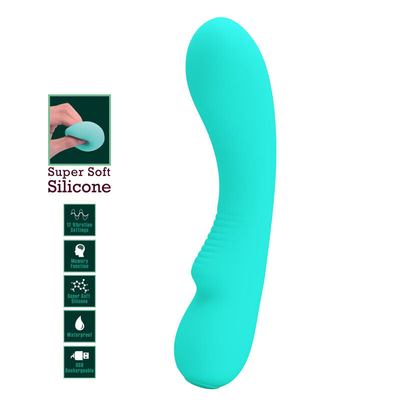 PRETTY LOVE - VIBRADOR RECARREGVEL PRESCOTT AQUA Verde