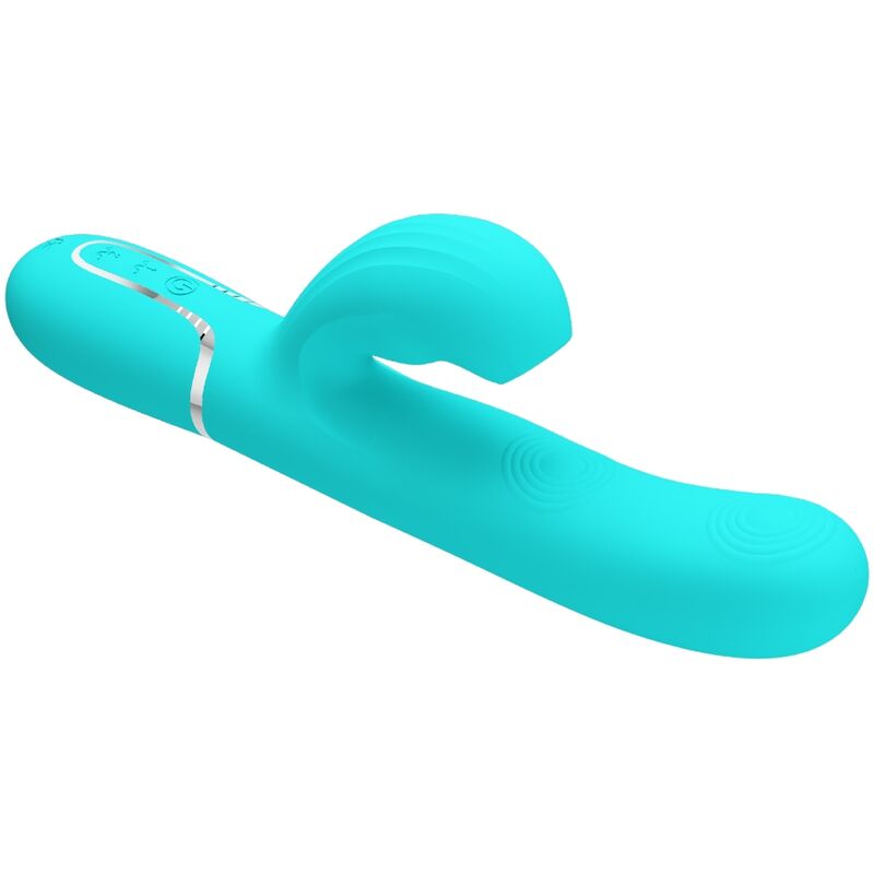 PRETTY LOVE - PERLITA MULTIFUNO 3 EM 1 VIBRADOR G-SPOT AQUA Verde