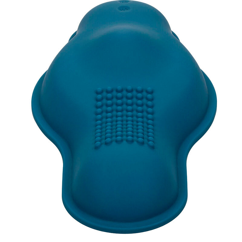 CALEXOTICS - RIDER MASSAGER DUPLO MOTOR CONTROLE REMOTO Azul