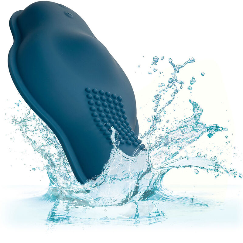 CALEXOTICS - RIDER MASSAGER DUPLO MOTOR CONTROLE REMOTO Azul