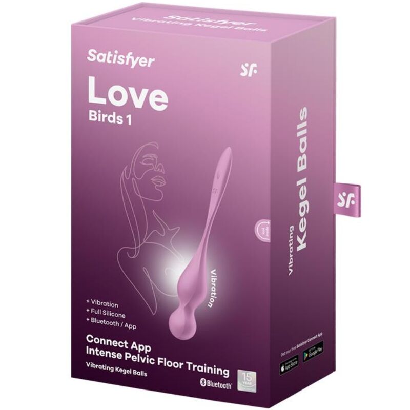 SATISFYER - BOLAS DE KEGEL VIBRANTES LOVE BIRDS Rosa