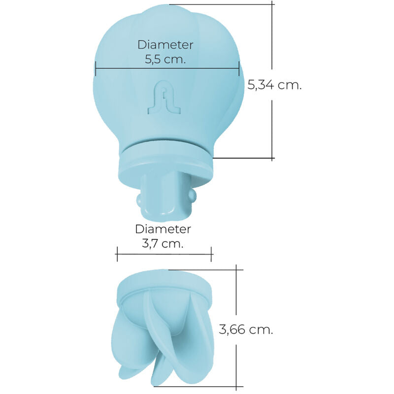 ADRIEN LASTIC - ESTIMULADOR DE CLITÓRIS CARESS Azul