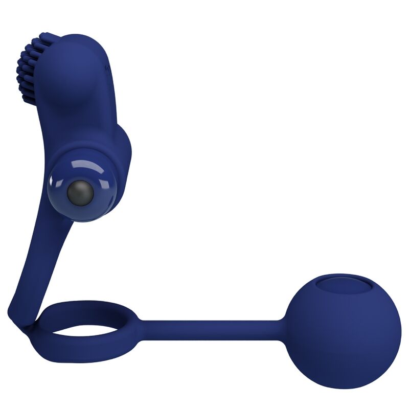 PRETTY LOVE - REMINGTON ANEL VIBRADOR DUPLO COM PLUG Azul
