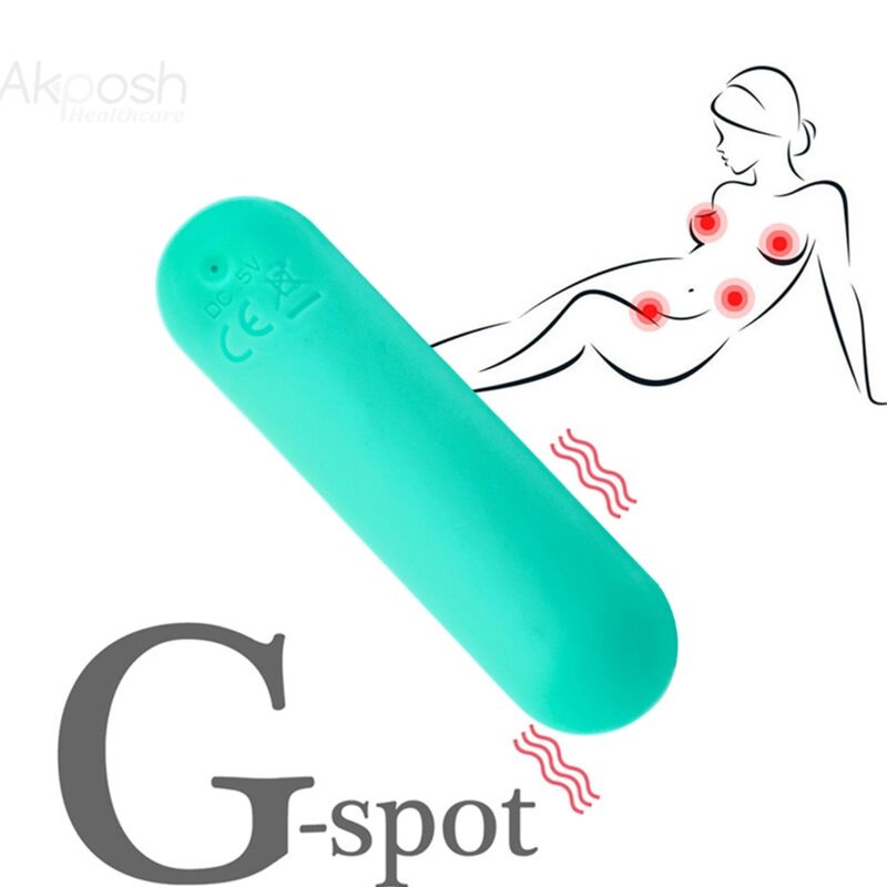 ARMONY - SPLASH JOIE VIBRADOR BULLET SILICONE CONTROLE REMOTO 10 VIBRAÇÕES 75 X 19 CM Verde