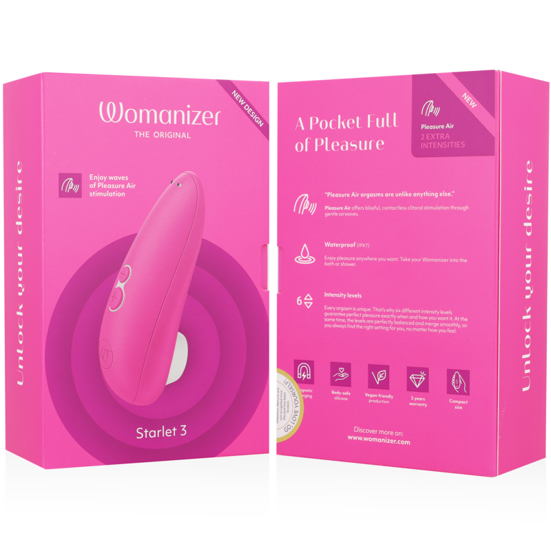 WOMANIZER - STARLET 3 ESTIMULADOR CLITORIAL Rosa