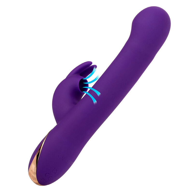 CALEXOTICS - VIBRADOR E ESTIMULADOR JACK RABBIT 7 NÍVEIS DE VIBRAÇÃO E ONDAS ESTIMULANTES Azul