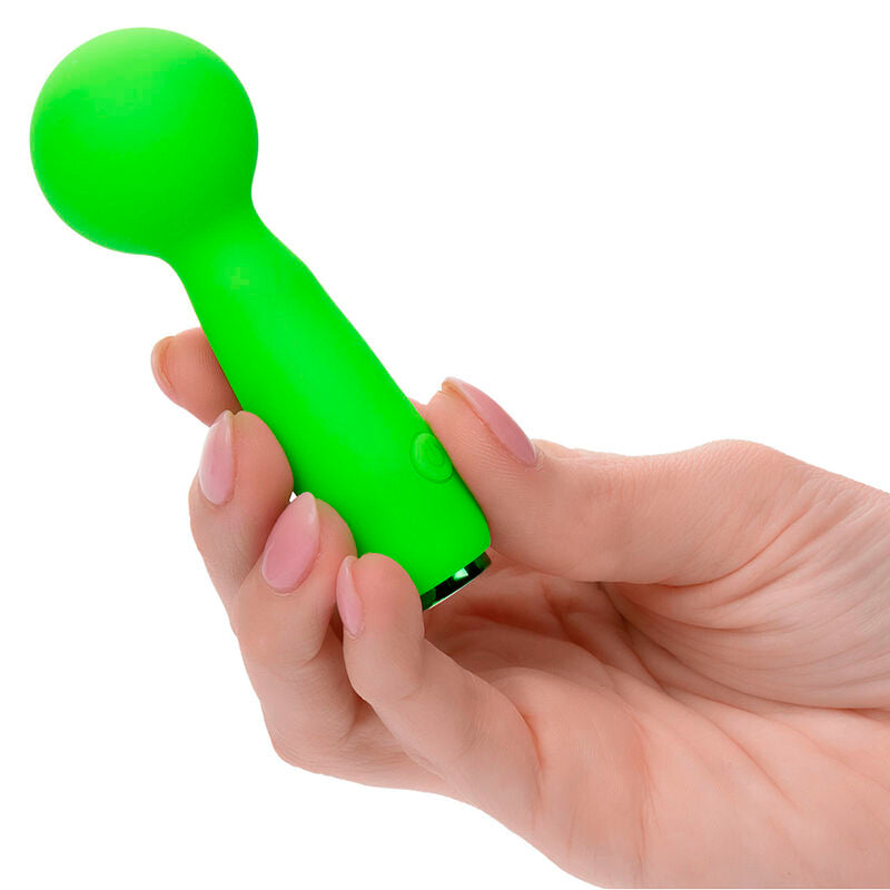 CALEXOTICS - NEON VIBES BUBBLY VIBE O MINI MASSAGEADOR 10 VIBRAÇÕES Verde