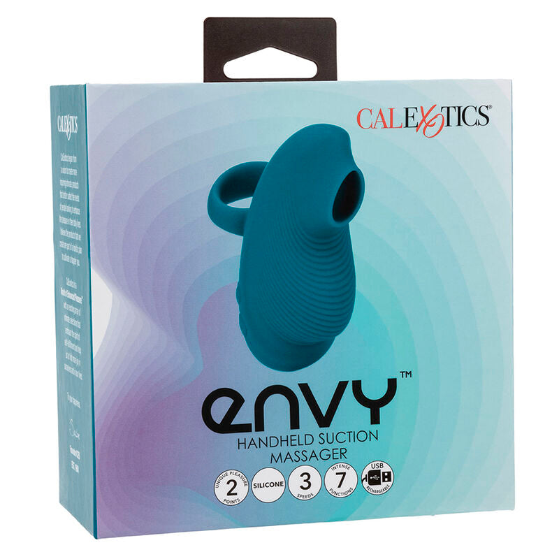 CALEXOTICS - ENVY HANDHELD ROLLING BALL MASSAGER 7 VIBRAÇÕES Azul