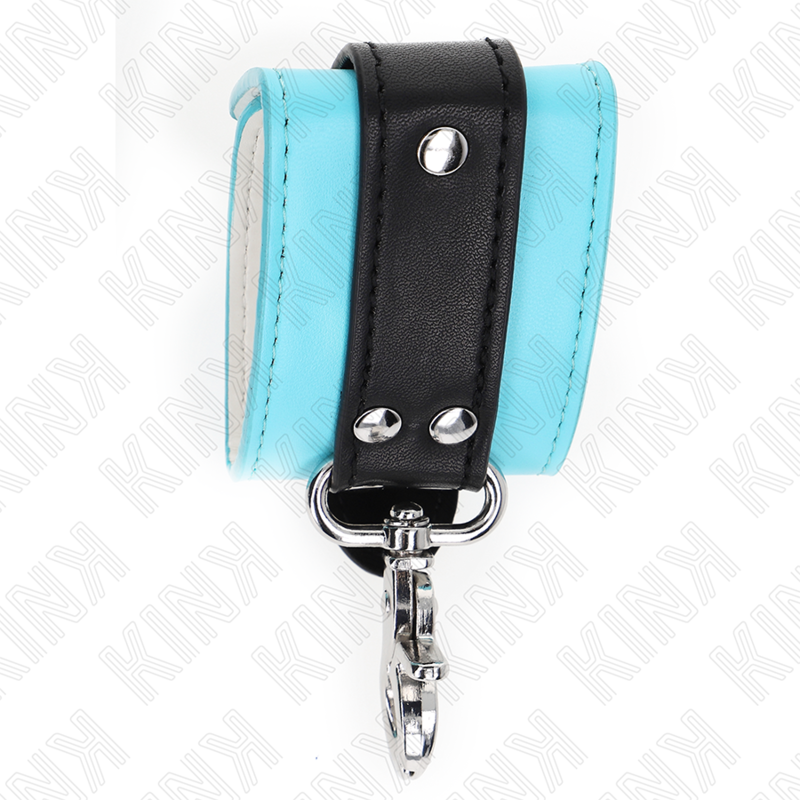 KINK - RETENÇÕES DE PULSO FECHÁVEIS PREMIUM PRETO / Azul AJUSTÁVEIS 21-28 CM X 5,5 CM