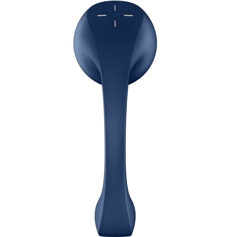 SATISFYER - PRO+ WAVE 4 ESTIMULADOR DE PONTO G E AIR PULSE APLICATIVO GRATUITO Azul ESCURO