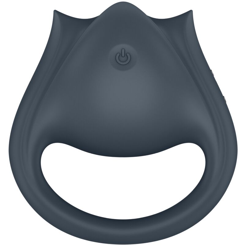 SATISFYER - PERFECT PAIR 2 MULTIVIBRANTES 2 EM 1 ANEL PARA PÊNIS E ESTIMULADOR DE DEDO CINZA