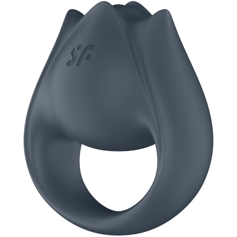 SATISFYER - PERFECT PAIR 2 MULTIVIBRANTES 2 EM 1 ANEL PARA PÊNIS E ESTIMULADOR DE DEDO CINZA