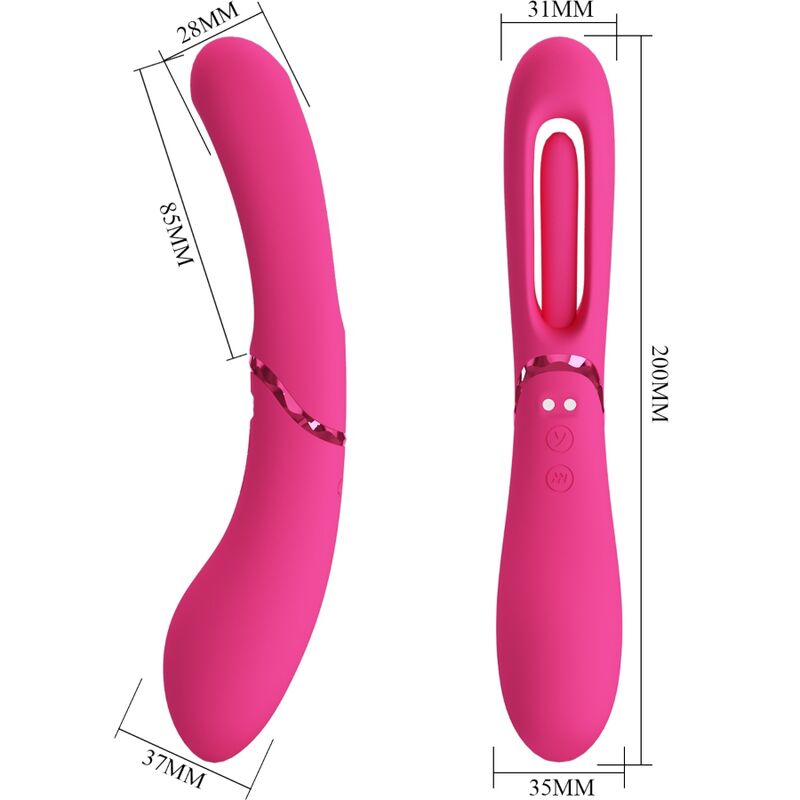 ROMANCE - VIBRADOR LEXIE G-SPOT 7 VIBRAÇÕES Rosa