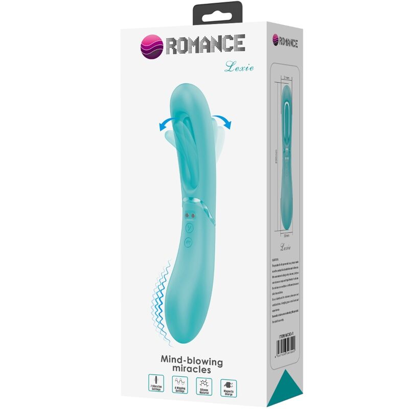 ROMANCE - VIBRADOR LEXIE G-SPOT 7 VIBRAÇÕES Azul