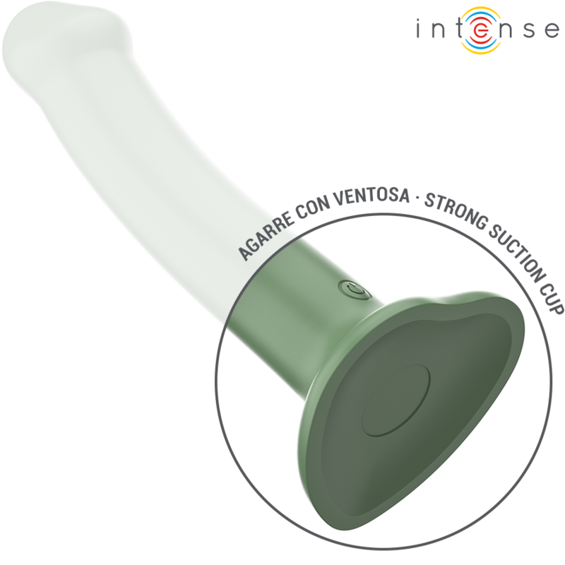 INTENSE - VIBRADOR BECCA COM VENTOSA 10 VIBRAÇÕES Verde CONTROLE REMOTO