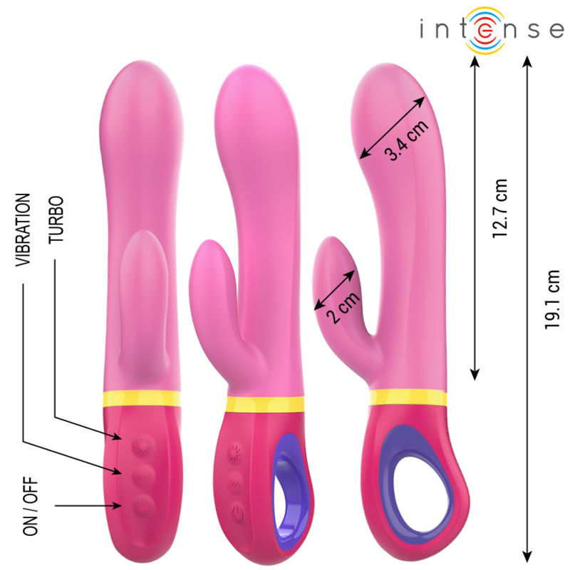 INTENSO - VIBRADOR DE COELHO Rosa DAPHNE