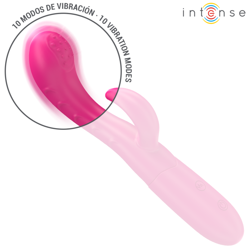 INTENSE - AMARA VIBRADOR COM LÍNGUA ESTIMULANTE 10 VIBRAÇÕES Rosa