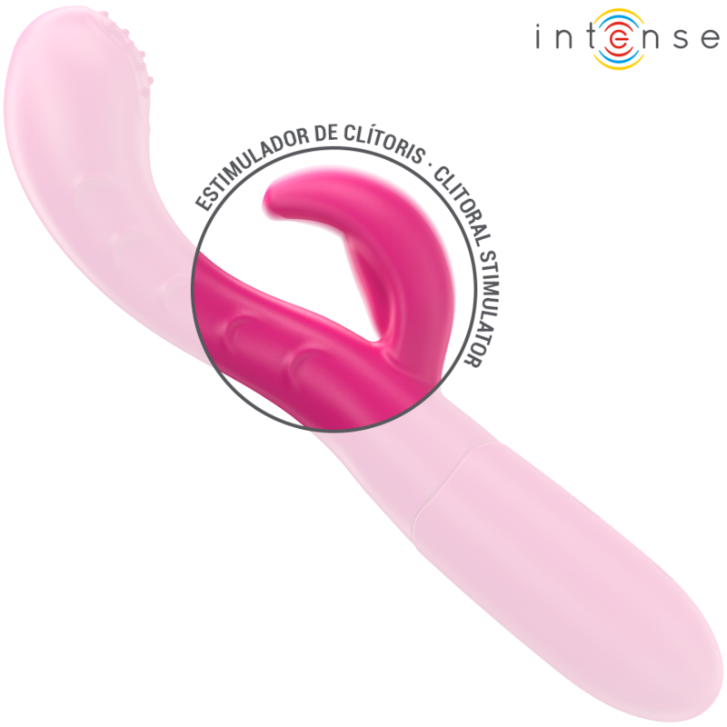 INTENSE - AMARA VIBRADOR COM LÍNGUA ESTIMULANTE 10 VIBRAÇÕES Rosa