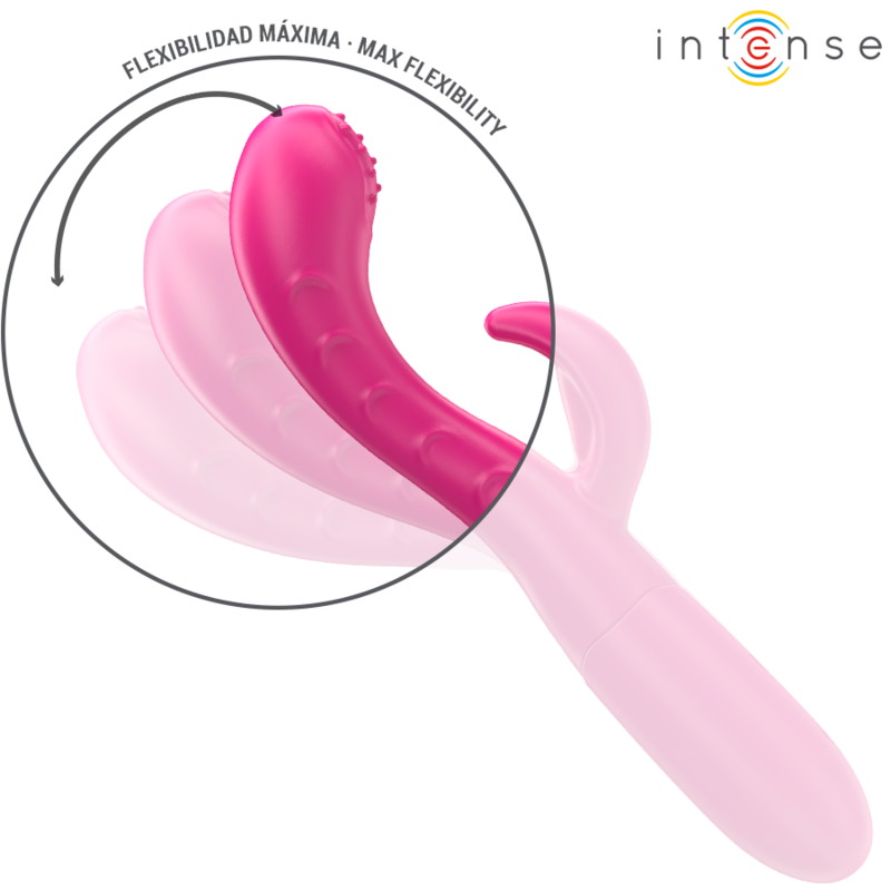 INTENSE - AMARA VIBRADOR COM LÍNGUA ESTIMULANTE 10 VIBRAÇÕES Rosa