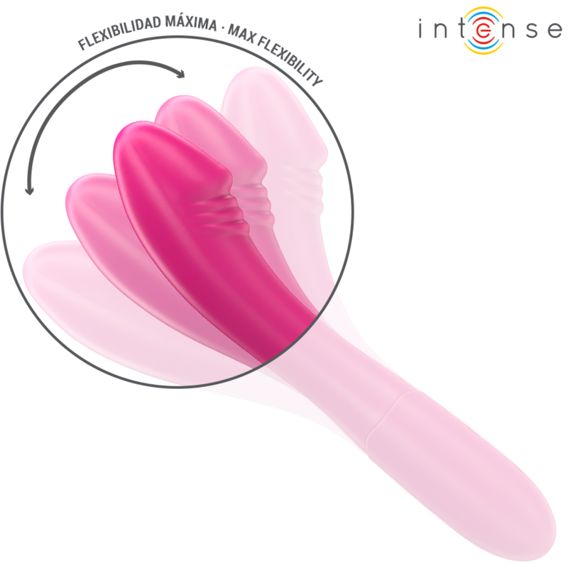 INTENSE - BELINDA VIBRADOR 19 CM FLEXÍVEL 10 VIBRAÇÕES Rosa