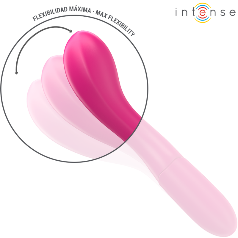 INTENSE - LISETTE VIBRADOR 19 CM FLEXÍVEL 10 VIBRAÇÕES Rosa