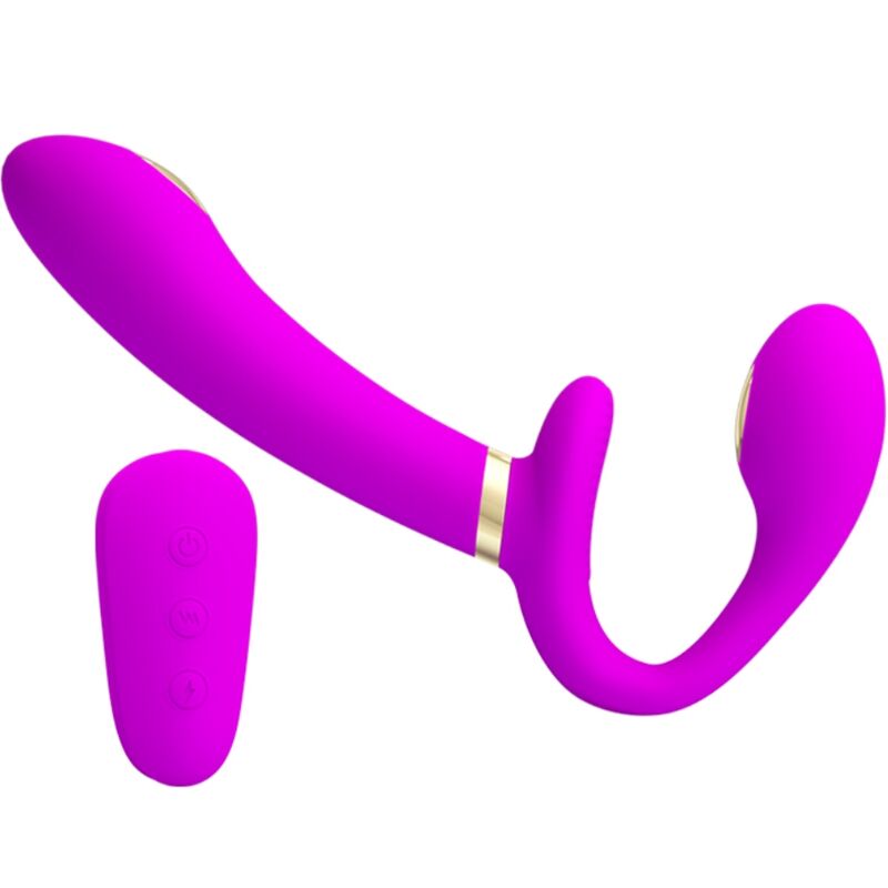 PRETTY LOVE - THUNDERBIRD VIBRADOR DUPLO COM CONTROLE REMOTO ROXO
