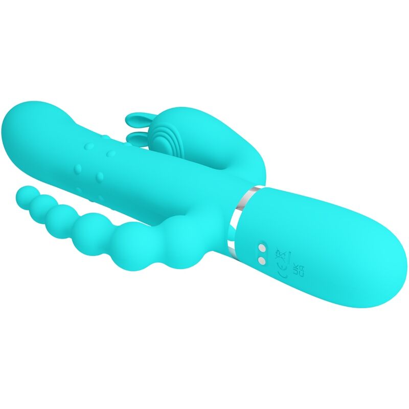 PRETTY LOVE - CAMMY 4 EM 1 MULTIFUNCIONAL TRIPPLE RABBIT VIBRADOR Azul