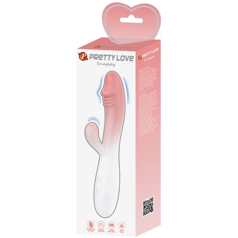 PRETTY LOVE - VIBRADOR SNAPPY RABBIT 30 VIBRAÇÕES Rosa