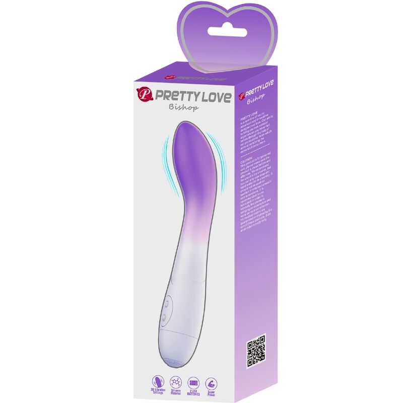 PRETTY LOVE - VIBRADOR BISHOP G-SPOT 30 VIBRAÇÕES ROXO